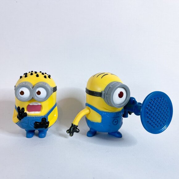 Set of 7 Minions Figures 2013 McDonalds Happy Meal Toys Despicable Me 2 - Picture 3 of 6